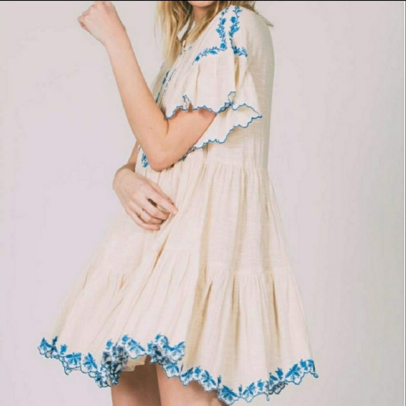 🆕 Free People Santiago Cotton Babydoll Dress - Picture 3 of 8